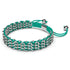 Bracelet à maillons suprême Kismet | Argent | Sarcelle